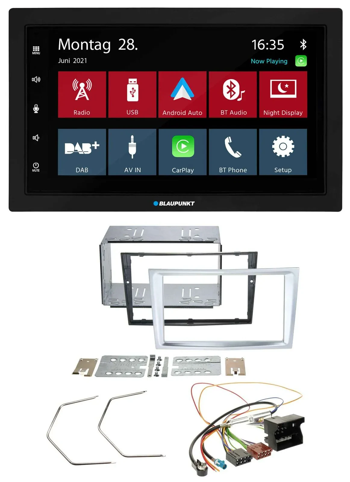 Blaupunkt MP3 Bluetooth DAB 2DIN USB Autoradio für Opel Astra H Zafira B Corsa D