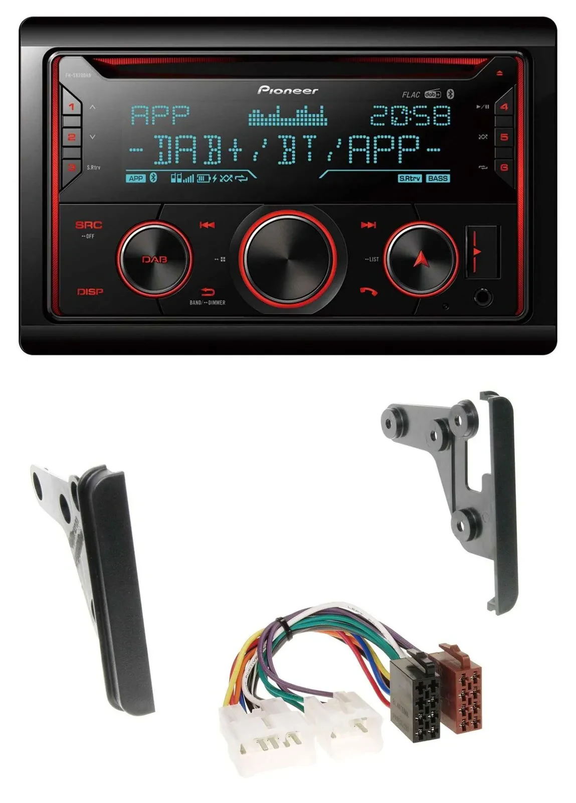 Pioneer 2DIN DAB MP3 Bluetooth USB CD Autoradio für Toyota 4Runner 03-09 Echo 00