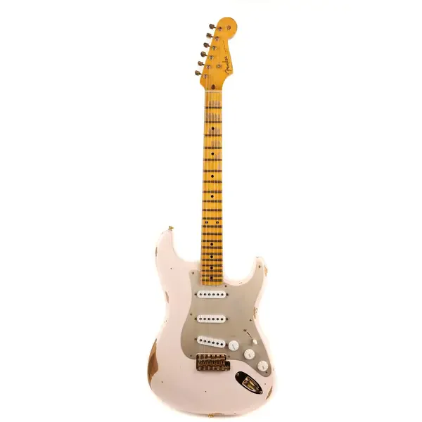 Электрогитара Fender Custom Shop 1955 Stratocaster Super Faded Shell Pink Gold Hardware