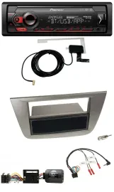 Автомагнитола Pioneer DAB USB Bluetooth с поддержкой кнопок на руле для Seat Toledo/Altea (2004–2009), антрацит