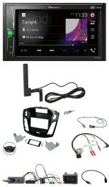 Pioneer MP3 DAB Lenkrad 2DIN Bluetooth Autoradio für Ford Focus 2014-2018