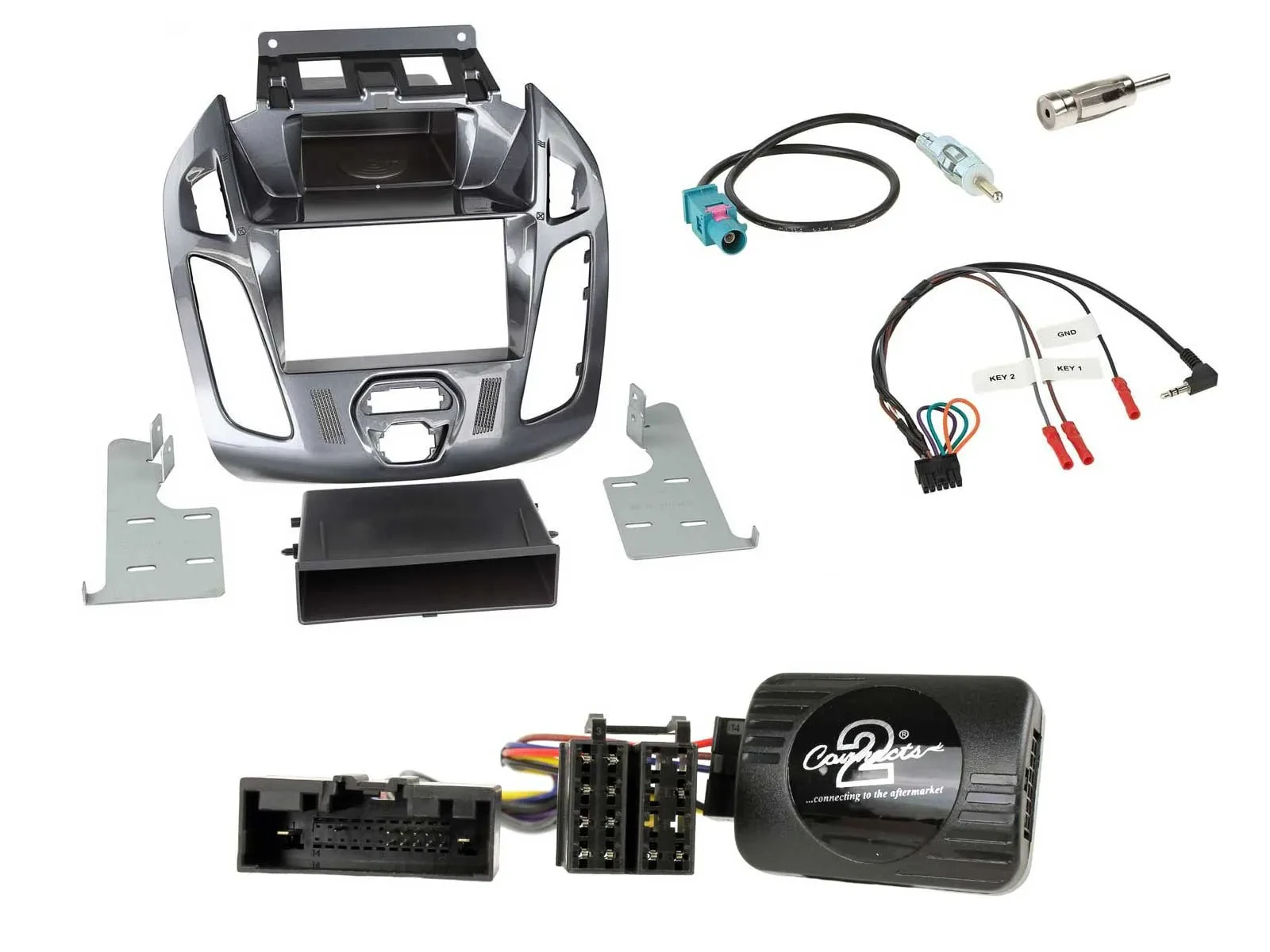 Radioset Lenkradadapter DIN Autoradio für Ford Transit Connect ohne Display 13-1