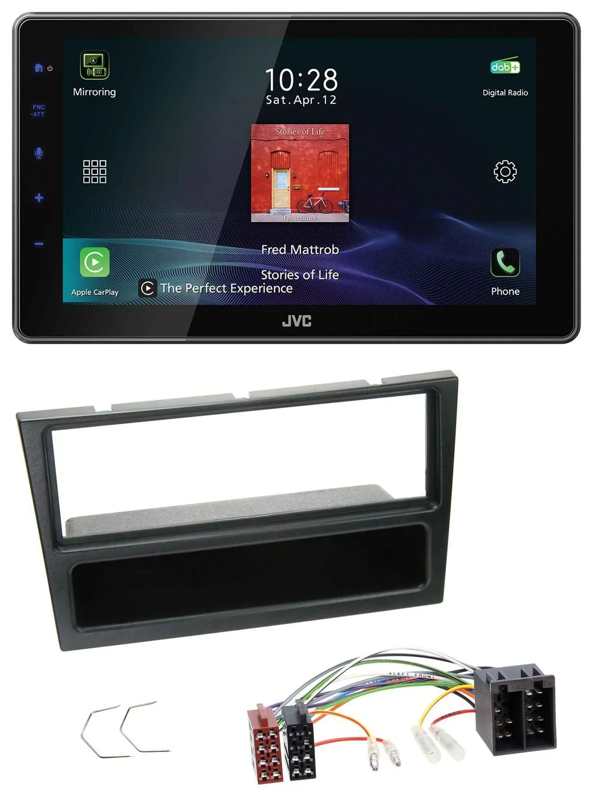JVC DAB MP3 Bluetooth USB Autoradio für Opel Agila Combo Vivaro Corsa C Omega 20