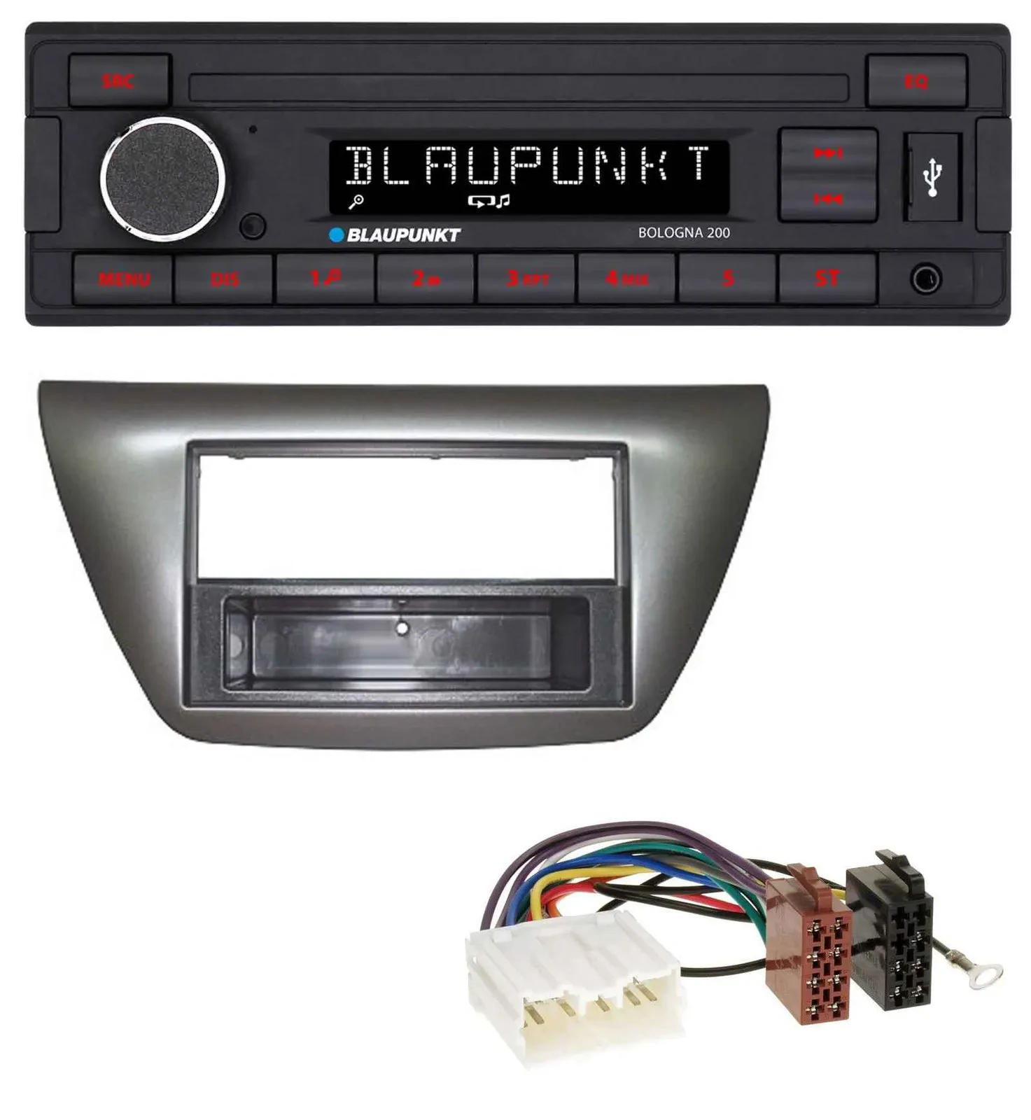 Blaupunkt MP3 AUX USB 1DIN Autoradio für Mitsubishi Lancer Evo 2004-2008