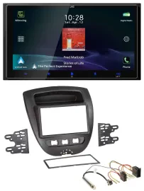 JVC USB Bluetooth 2DIN DAB MP3 Autoradio für Peugeot 107 Citroen C1 Toyota Aygo