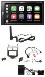 Pioneer USB 2DIN Bluetooth DAB Lenkrad Autoradio für Chevrolet Aveo ab 11 dunkel