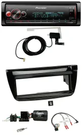 Автомагнитола для Fiat Doblo 2012–2015 Pioneer Bluetooth, DAB, USB, поддержка управления на руле, черный глянец