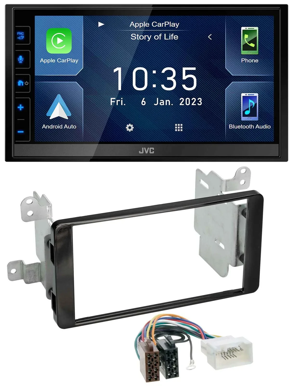 JVC DAB Bluetooth MP3 USB 2DIN Autoradio für Mitsubishi Outlander ab 2012