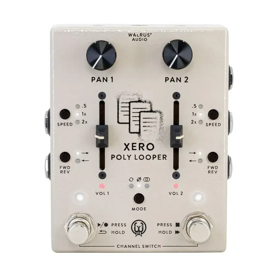 Педаль эффектов для электрогитары Walrus Audio Xero Polylooper Looper Cream