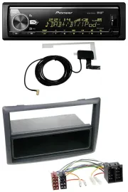 Автомагнитола Pioneer Bluetooth, DAB, USB, MP3 для Renault Megane/Scenic (с 2007) черная