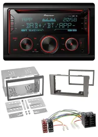 Pioneer 2DIN DAB MP3 Bluetooth USB CD Autoradio für Iveco Daily 2006-2014 silber