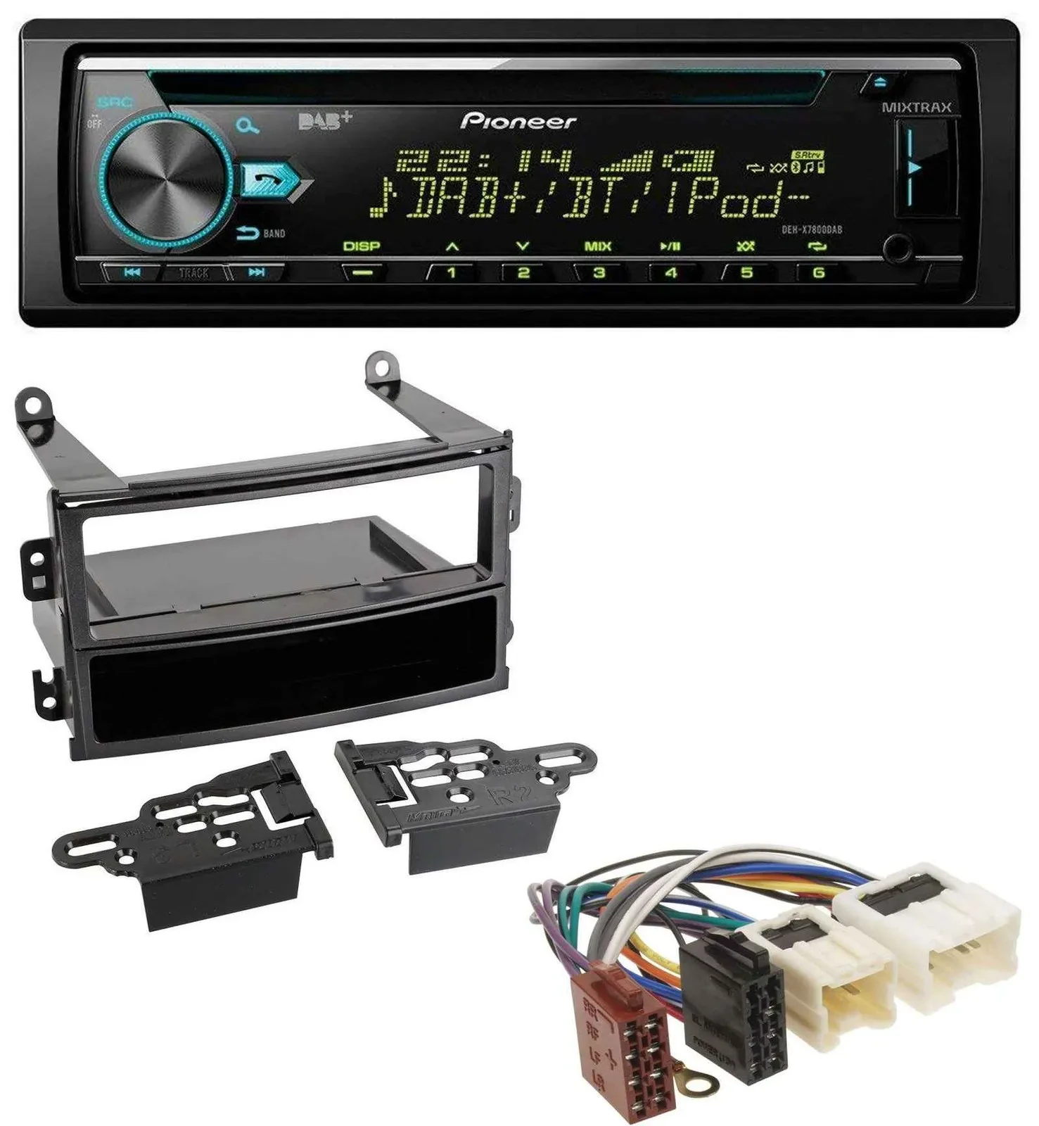 Pioneer DAB MP3 CD USB Bluetooth Autoradio für Nissan 350Z Roadster 2003-2005