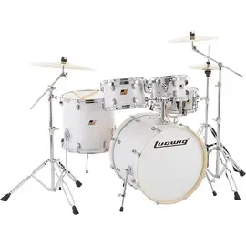 Ударная установка акустическая Ludwig BackBeat Elite 5-Piece Complete Drum Set w/22" Bass Drum/HW/Cymbals Arctc