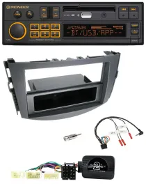 Автомагнитола Pioneer DAB, USB, Bluetooth, поддержка кнопок на руле для Toyota RAV4 (2006–2011)