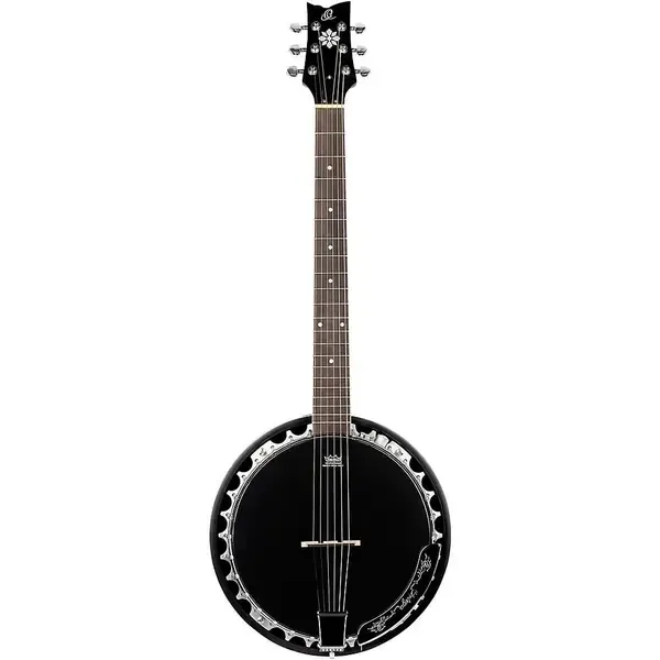 Банджо Ortega Raven Series OBJE356-SBK-L Left-Handed 6-String Banjo Black