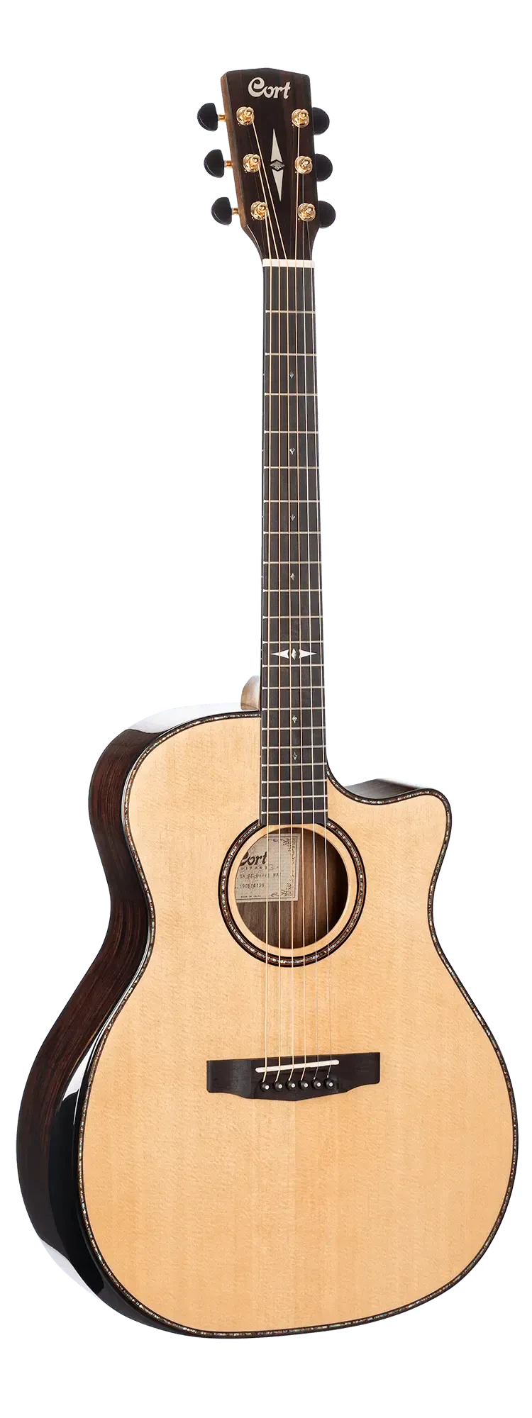 Электроакустическая гитара Cort GA-PF Bevel Grand Auditorium Natural Glossy