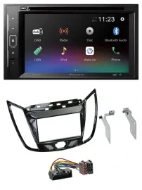 Pioneer Bluetooth MP3 USB 2DIN DAB DVD Autoradio für Ford C-Max Kuga Klavierlack