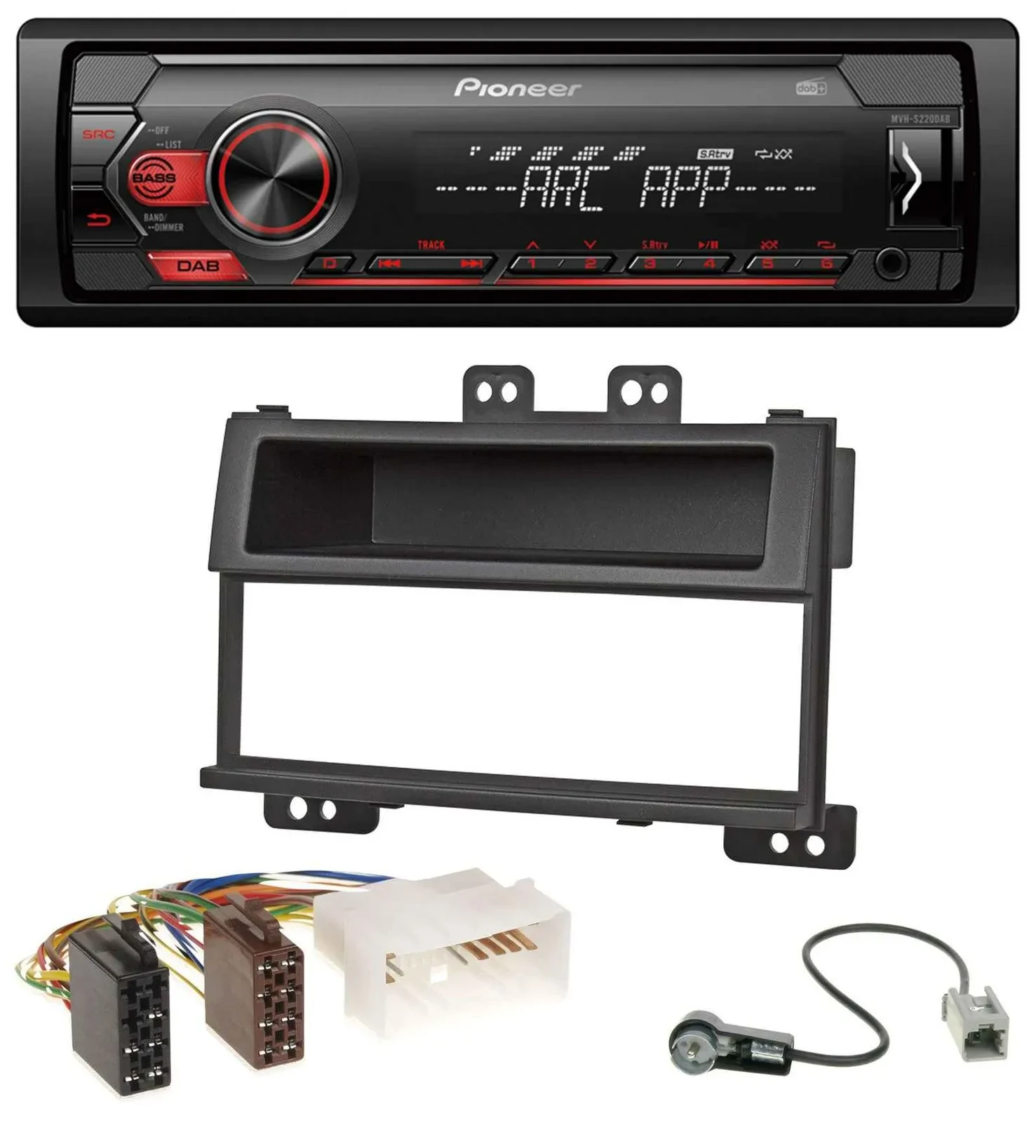 Автомагнитола Pioneer 1-DIN DAB MP3 USB AUX для Hyundai i20 (2008–2011)