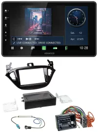 Автомагнитола для Opel Adam (с 2013), Corsa E (с 2015) Kenwood MP3, Bluetooth, USB, DAB