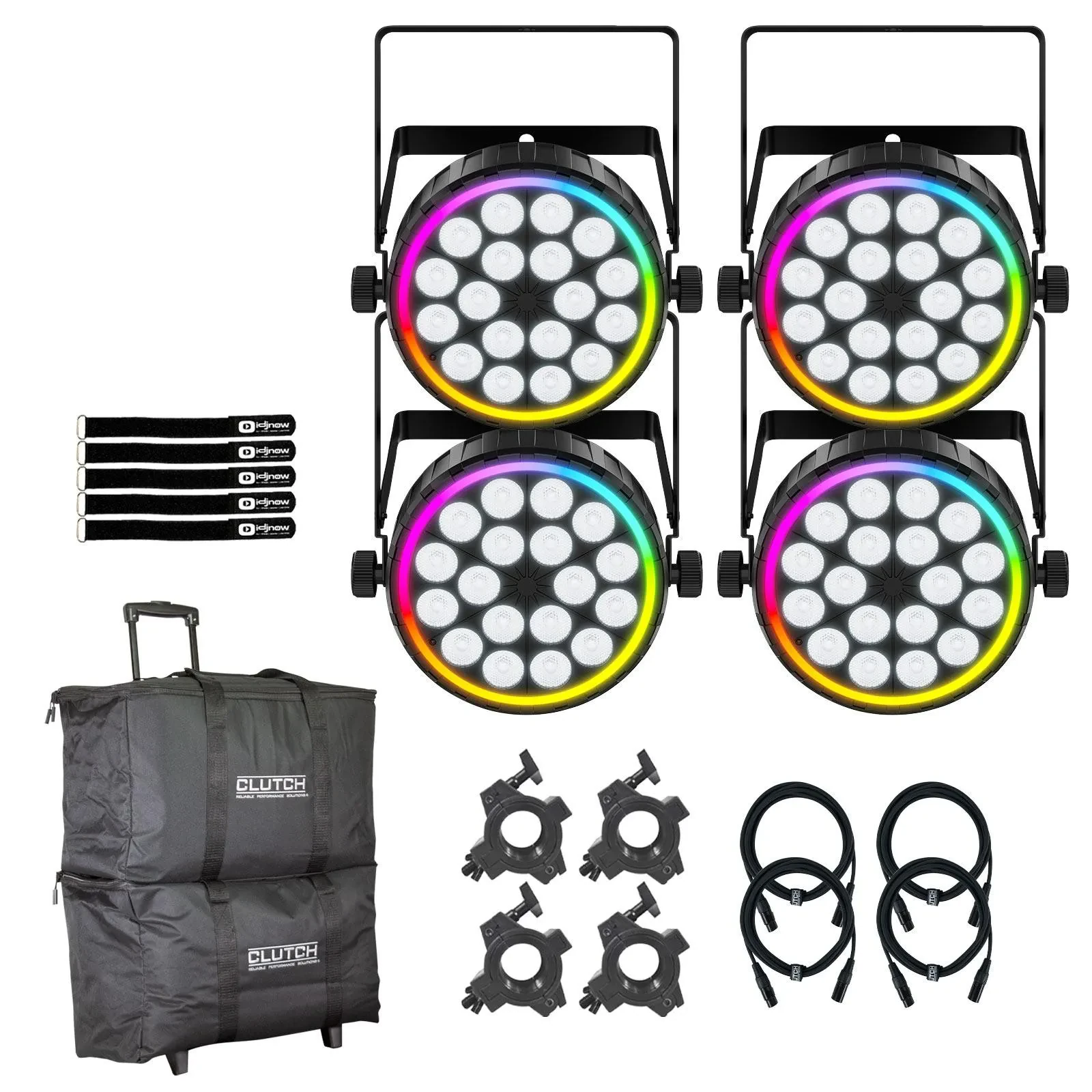 Прожектор Chauvet DJ FX Par 6 RGBW LED DMX Wash (набор, 4 шт.)