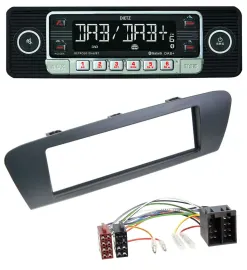 Автомагнитола для Renault Scenic (с 2009) Dietz USB DAB MP3 Bluetooth, серый