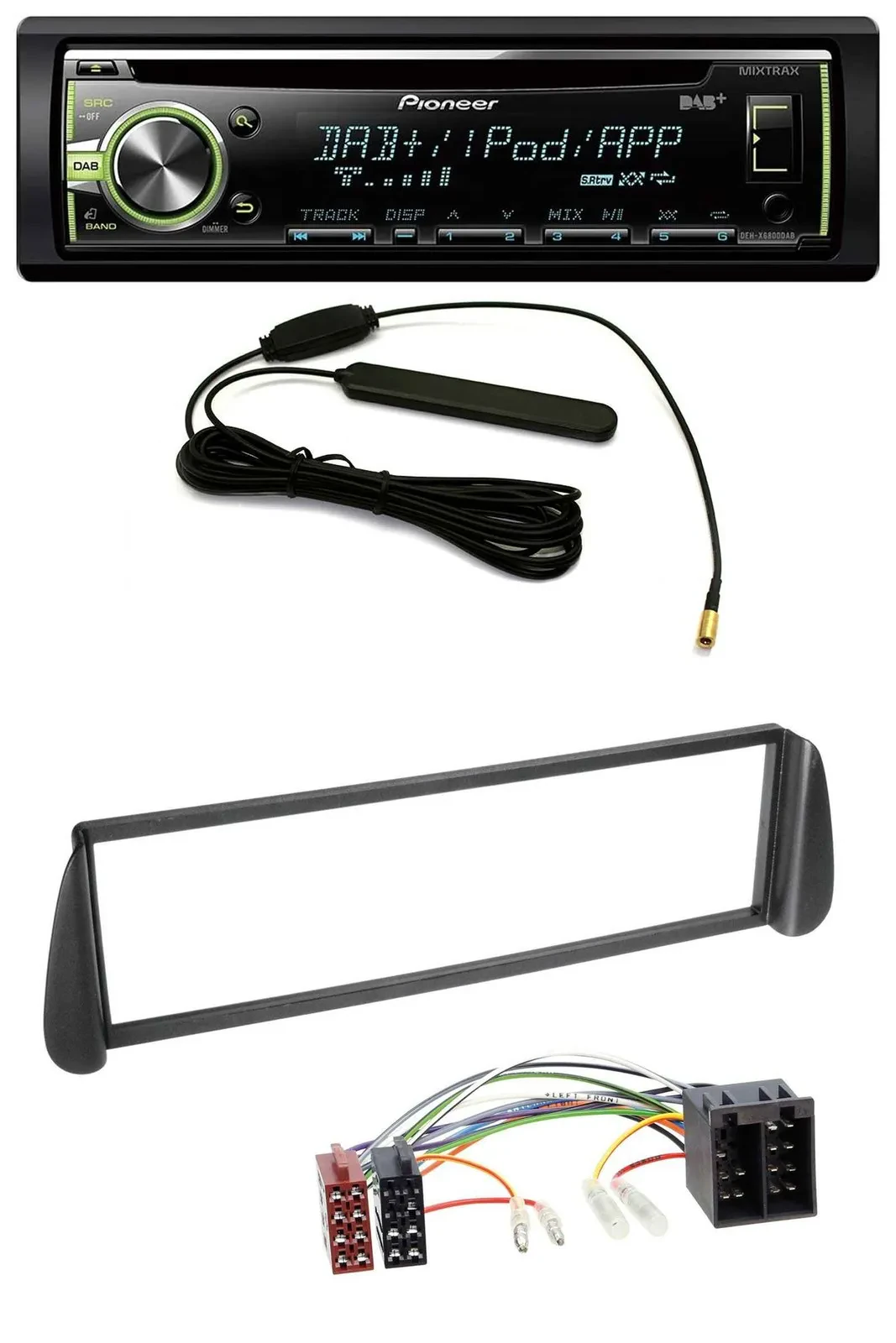 Pioneer MP3 USB CD DAB AUX Autoradio für Citroen Xsara Picasso (ab 2000)