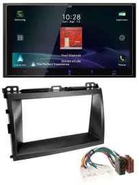 JVC USB Bluetooth 2DIN DAB MP3 Autoradio für Lexus GX-470 (2003-2009)