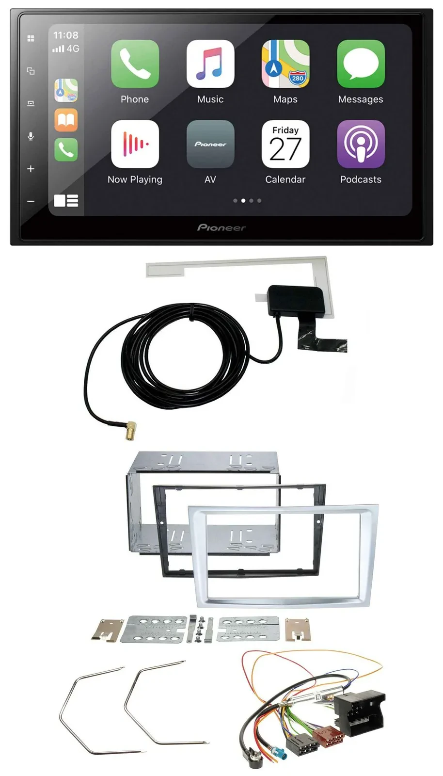 Pioneer USB MP3 2DIN Bluetooth DAB Autoradio für Opel Astra H Zafira B Corsa D m