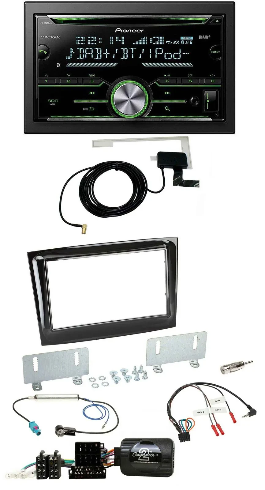 Pioneer CD USB Lenkrad Bluetooth 2DIN DAB Autoradio für Fiat Doblo VDO ab 2015 p