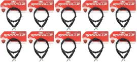 Коммутационный кабель Rockville RCTR103B Black 0.9 м (10 штук)