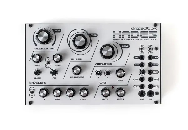 Аналоговый студийный синтезатор Dreadbox Hades Reissue Monophonic USB Powered Analog Bass Synthesizer