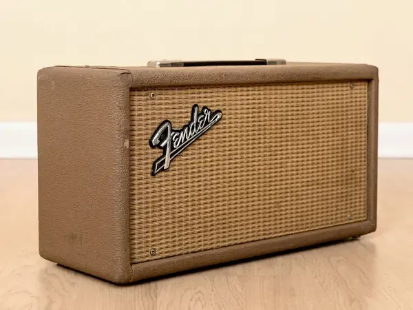 1964 Fender Reverb Unit Pre-CBS Vintage Tube Tank 6G15 Circuit, Brown & Wheat