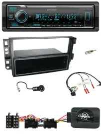 Kenwood Bluetooth Lenkrad DAB USB Autoradio für Chevrolet Aveo Captiva 2006-2011