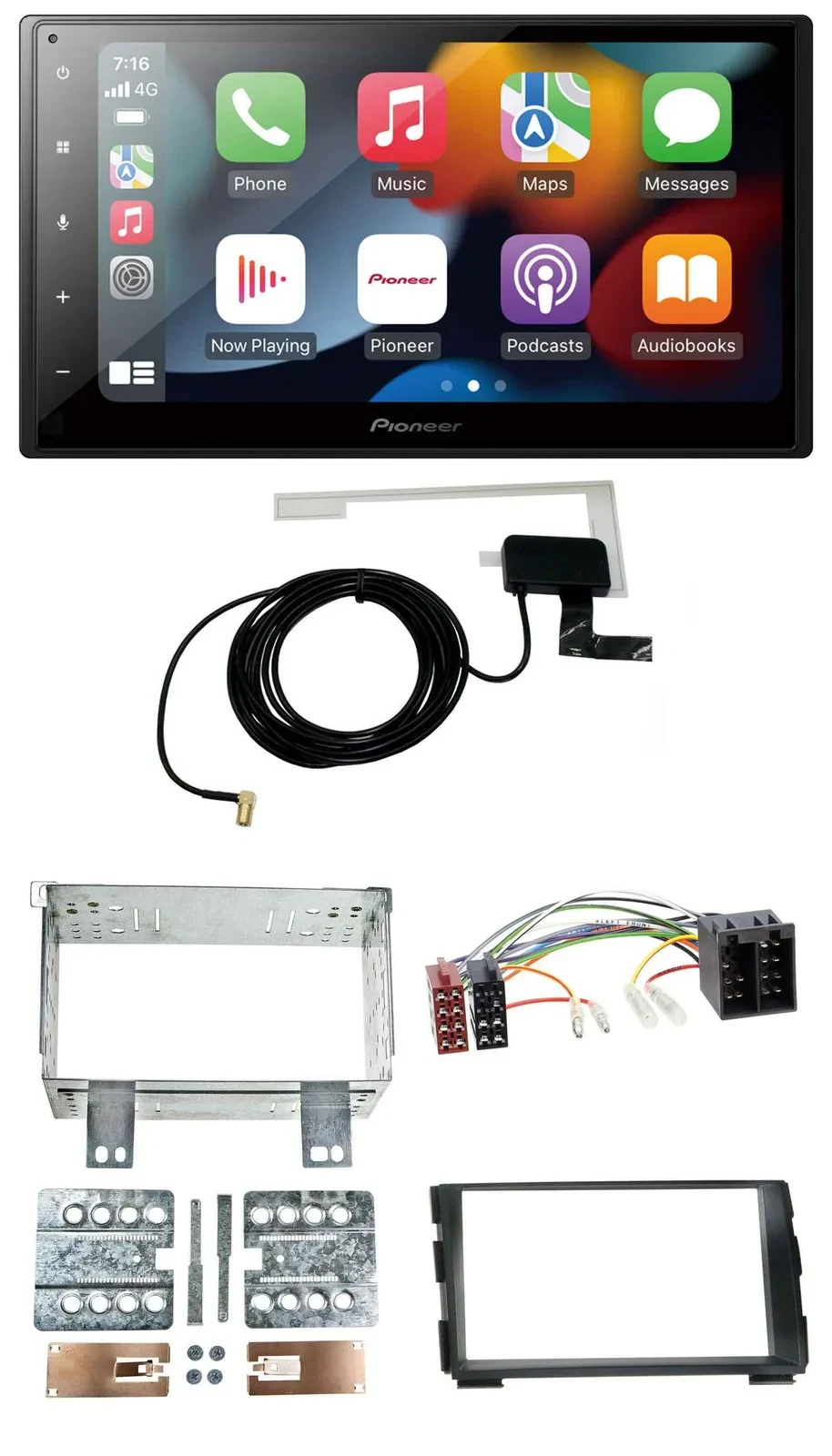 Автомагнитола для Kia Ceed 2009–2012, proCeed 2011–2013 Pioneer 2DIN MP3 USB Bluetooth DAB