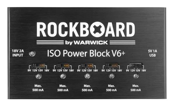 Блок питания для гитарных педалей Rockboard ISO Power Block V6+