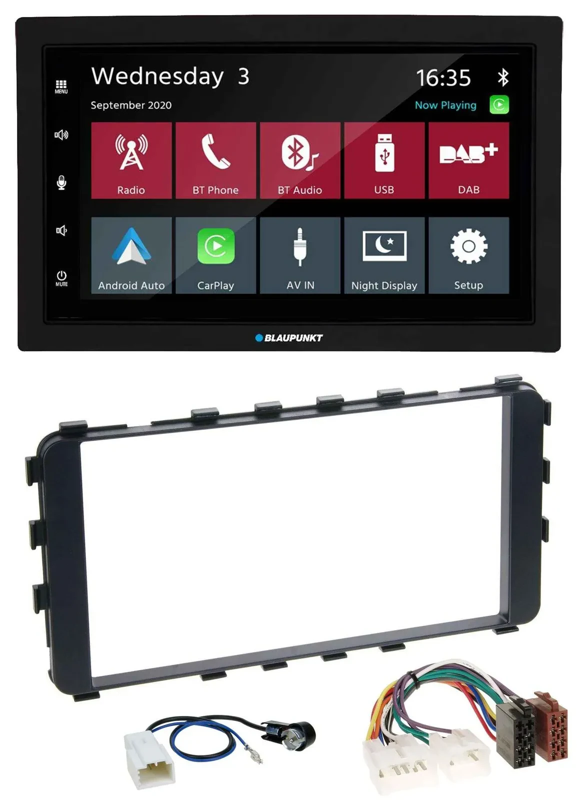 Blaupunkt DAB Bluetooth USB MP3 2DIN Autoradio für Toyota Yaris 2006-2011 OEM-Na