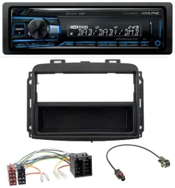 Alpine USB Bluetooth DAB MP3 Autoradio für Fiat 500L (mit ISO, ab 2012)