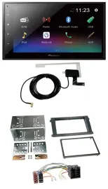 Pioneer DAB MP3 Bluetooth 2DIN USB Autoradio für Porsche Cayenne 2002-2007