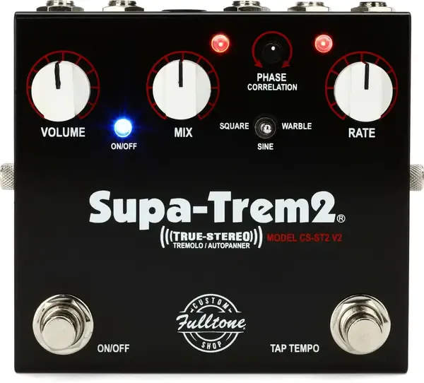 Педаль эффектов для электрогитары Fulltone Custom Shop SupaTrem 2 v2 Stereo Tremolo Pedal
