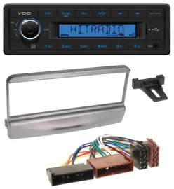VDO AUX 1DIN MP3 USB Autoradio für Ford Cougar Fiesta Escort Focus 95-04 silber