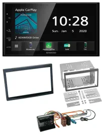Kenwood Bluetooth MP3 DAB USB 2DIN Autoradio für Peugeot 207 307 Expert Partner