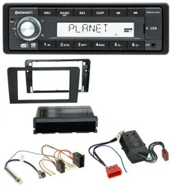 Автомагнитола Continental 1DIN MP3 AUX USB DAB для Audi A3 8P 2003–2006 (Symphony/Bose)