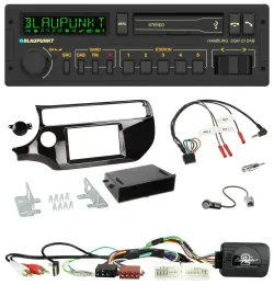 Blaupunkt USB DAB Bluetooth Lenkrad Autoradio für Kia Rio UB ab 03/2015 piano sc