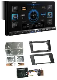 Alpine DAB 2DIN USB Bluetooth MP3 Autoradio für Mercedes E-Klasse S211 03-09 Rub