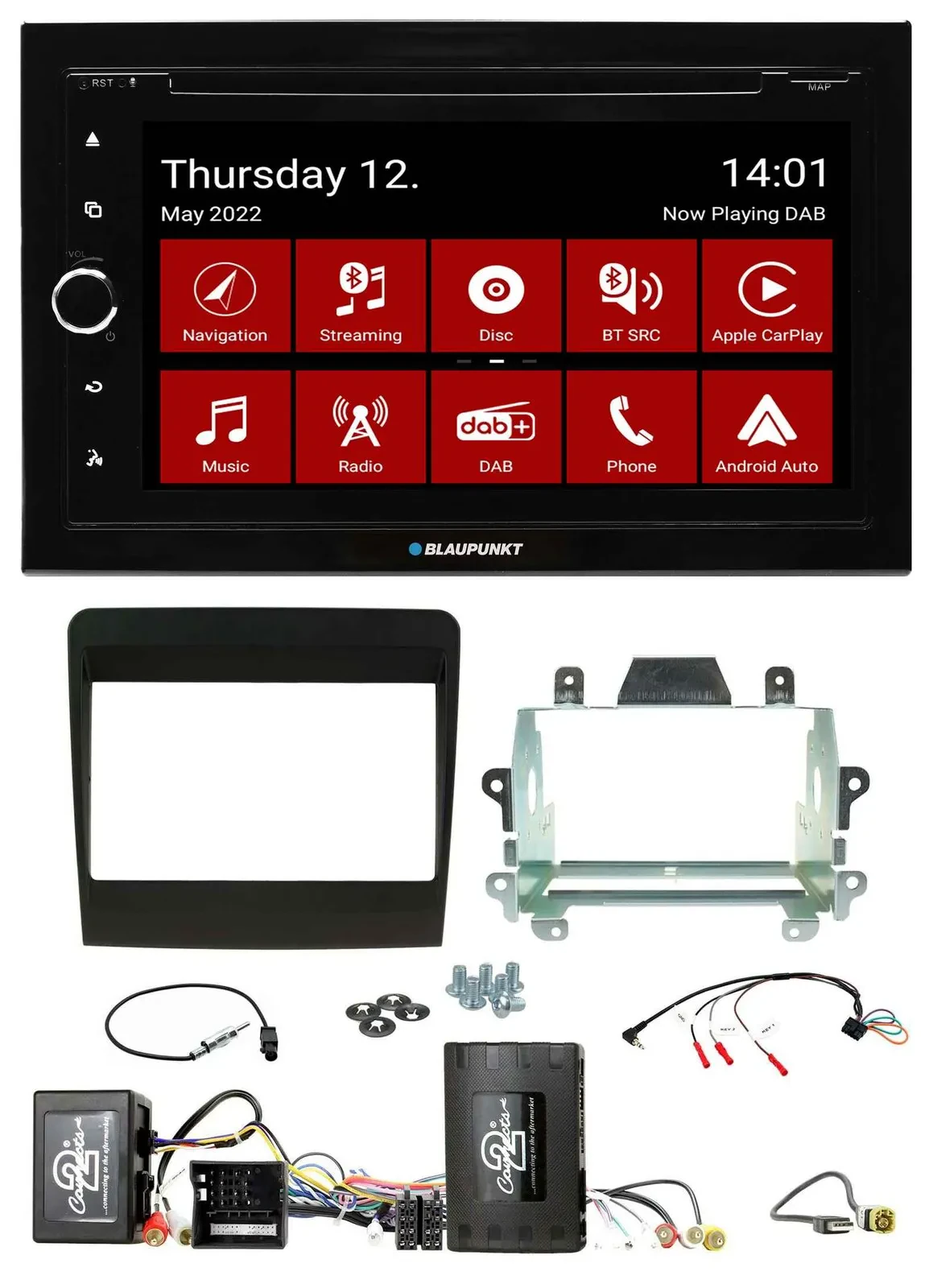 Автомагнитола с навигацией Blaupunkt для Porsche 911 (2011–2017) 2DIN, Bluetooth, USB, DAB, TMC, поддержка кнопок на руле