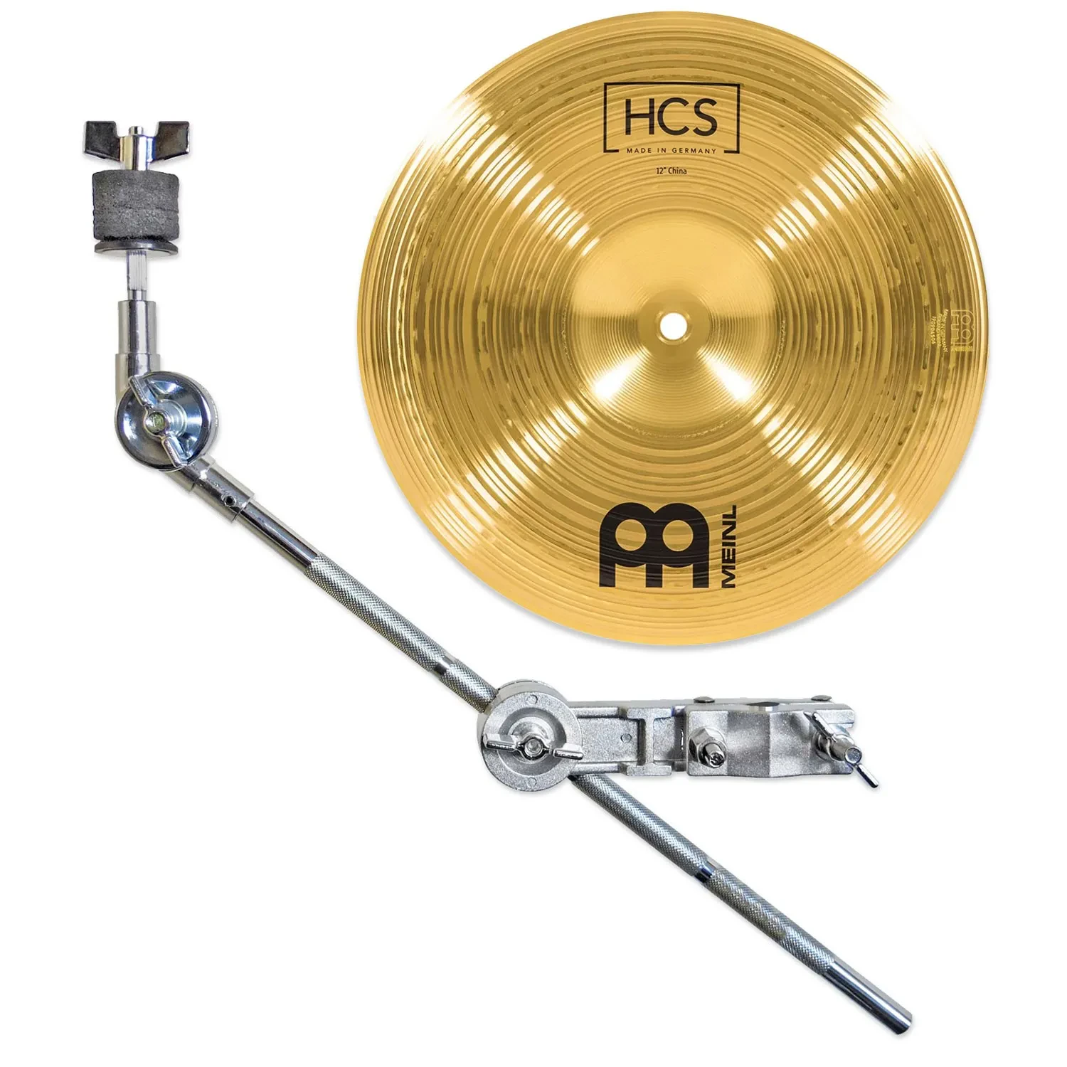 Meinl HCS12CH China Becken Effektbecken 12 Zoll mit keepdrum Beckenarm