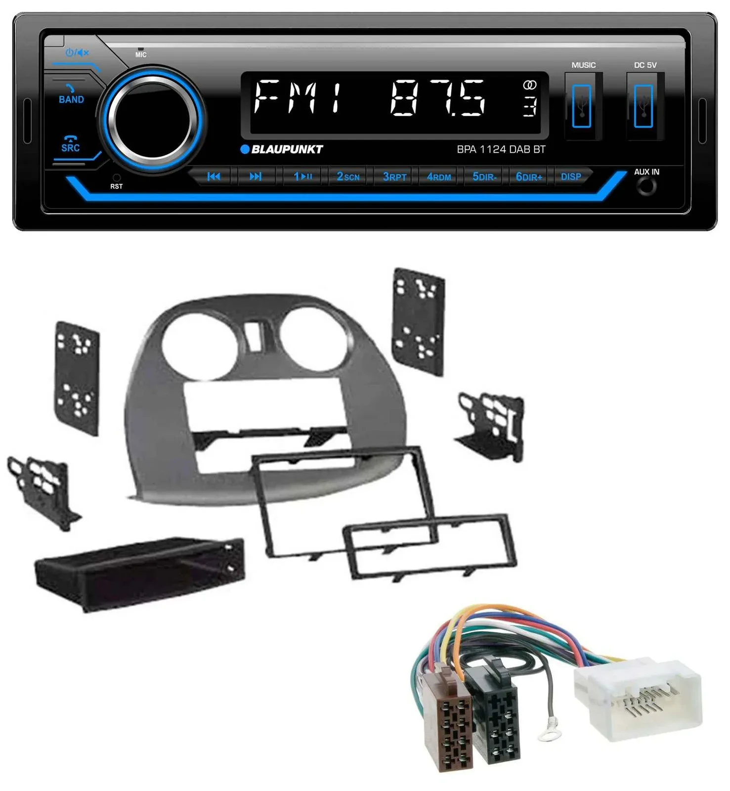 Blaupunkt Bluetooth USB DAB MP3 Autoradio für Mitsubishi Eclipse 4G 2005-2012