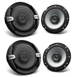 Динамики для авто JVC CS-DR162 6.5" коаксиальные, 2‑полосные (набор, 2 пары) 200W RMS