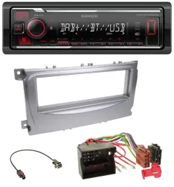 Kenwood MP3 Bluetooth USB DAB Autoradio für Ford S-Max Mondeo 07-14 silber