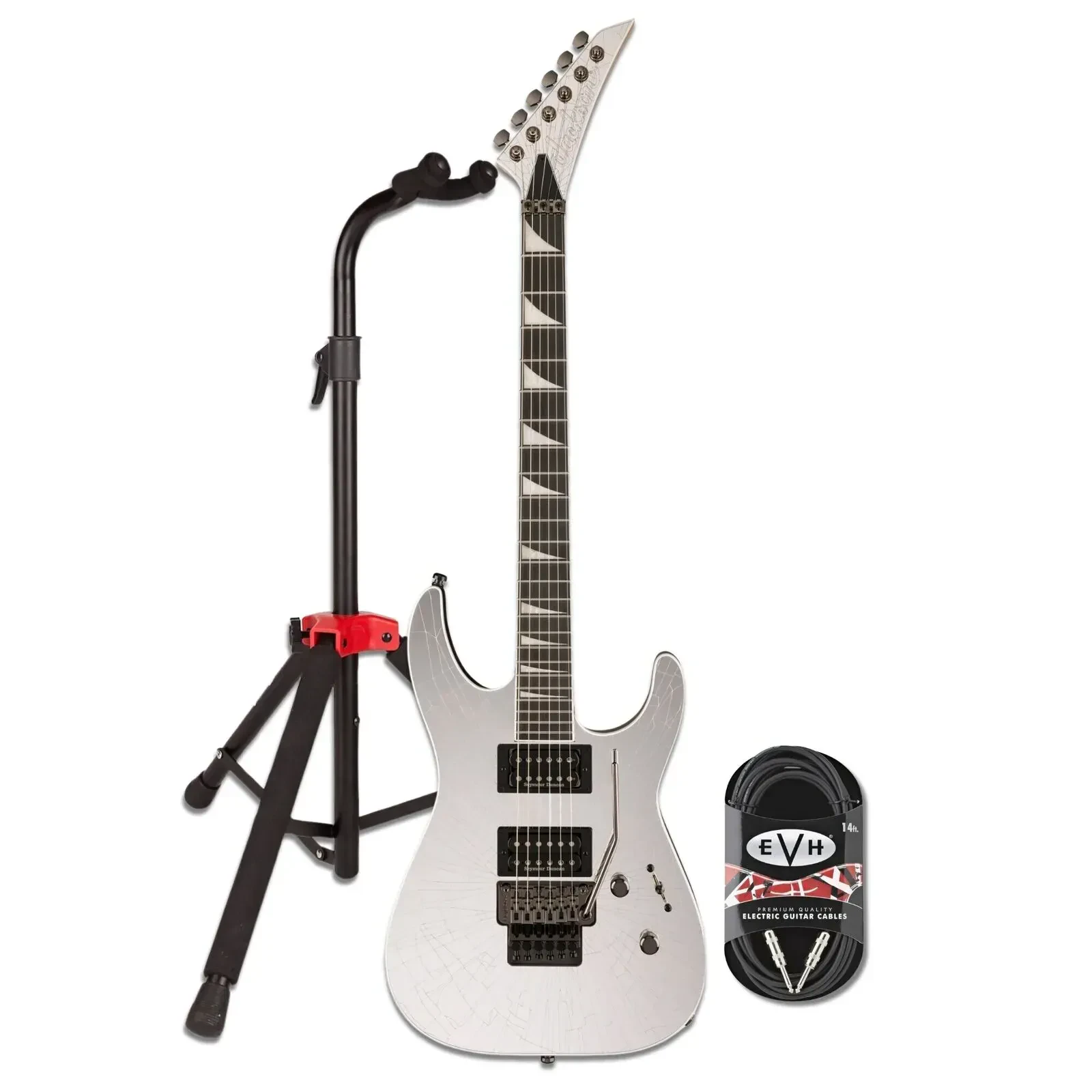 Jackson Pro Plus Series Soloist SL2 Shattered Mirror Electric Guitar Bundle